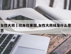 女性大阴脣纹身效果图,女性大阴线是什么意思